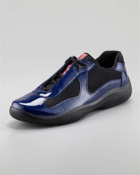 dark blue Prada shoes